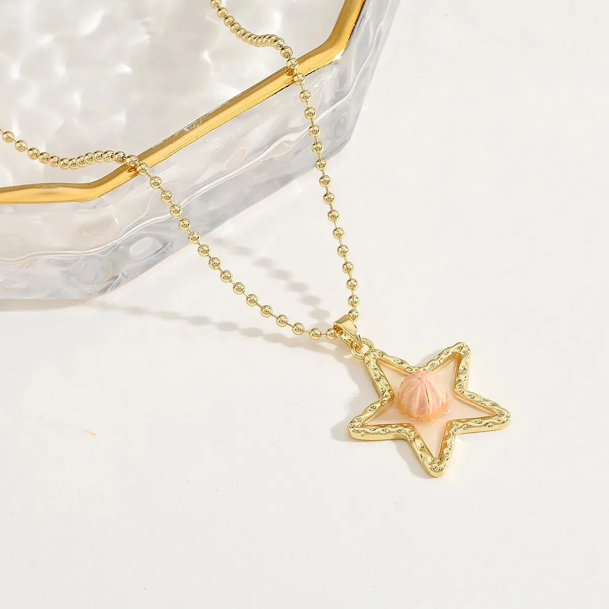 Waterproof Estrella Del Mar Gold Necklace in 18K gold plated stainless steel | 7th of April