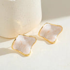 Waterproof Gold Water Drop Earrings - 18K Gold - 7th of April
