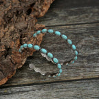 Waterproof Retro Turquoise Gold Hoop Earrings - 18K Gold - 7th of April